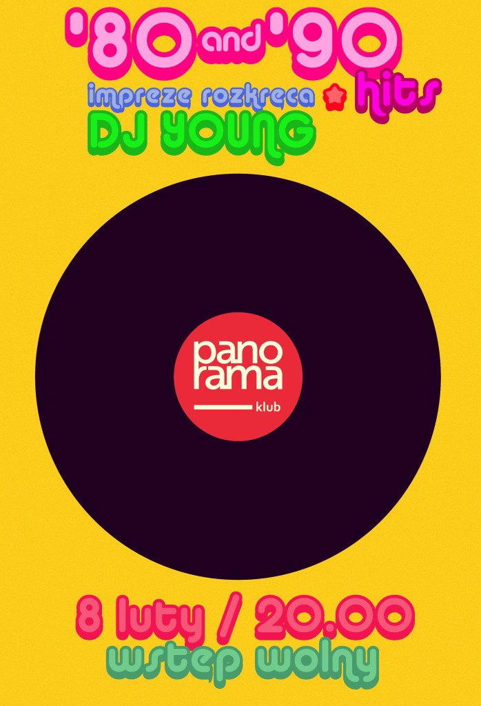 Klub Panorama - 80 90 Hits - plakat