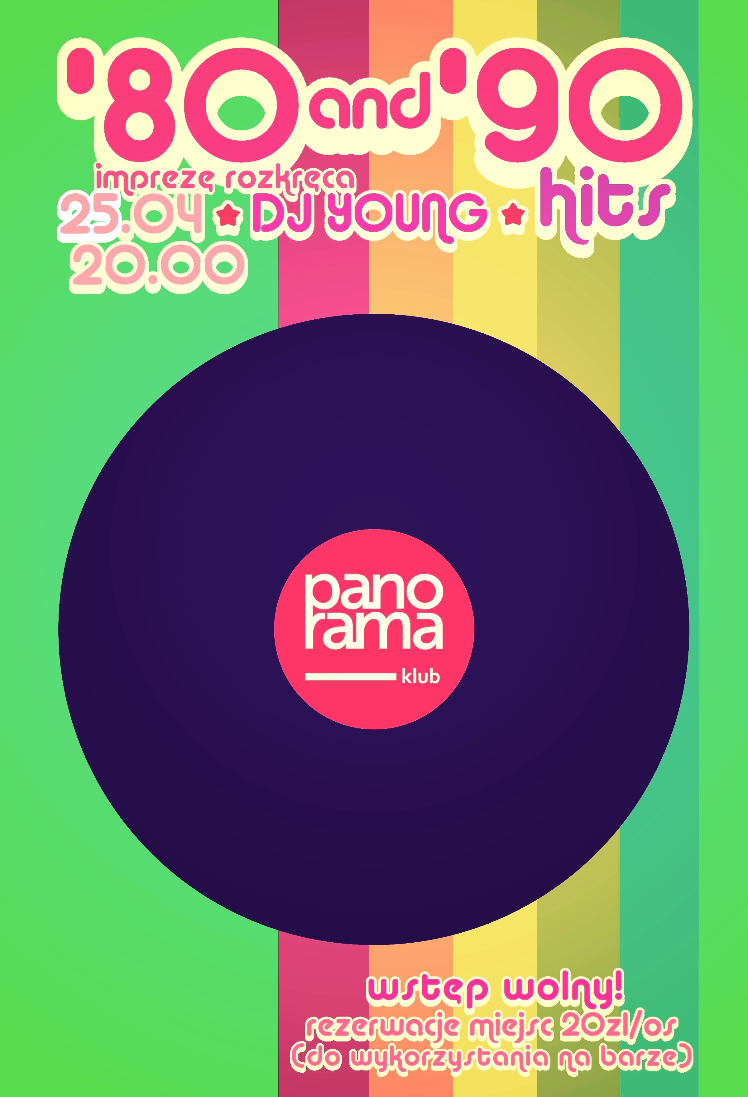 Klub Panorama- 80 90 Hits - kwiecień